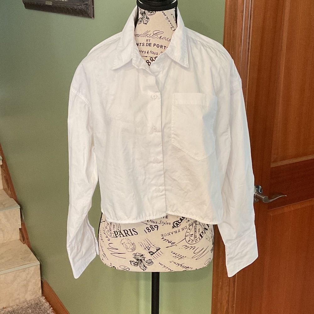 WithBlack Ivory Shirt, Size M